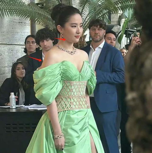 刘亦菲与安妮·海瑟薇近距离合照，对比脸部状态