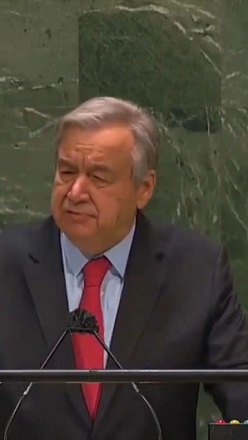 联合国秘书长发表讲话