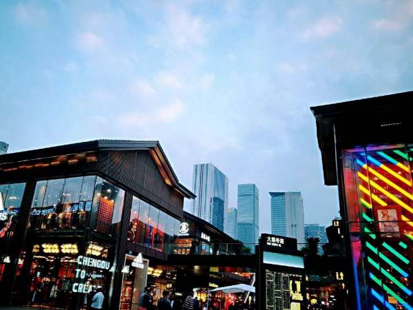 成都太古里商圈人流图