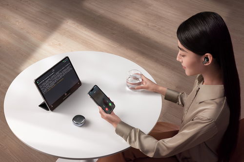 未来智能AI耳机产品展示图