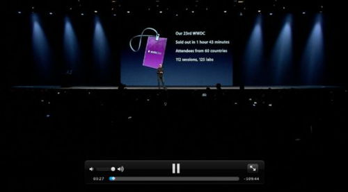 苹果WWDC发布会现场展示iOS26界面设计