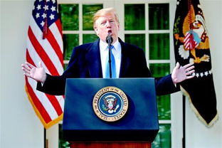 特朗普签署公告现场照片