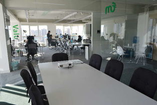 创业公司团队在会议室讨论项目