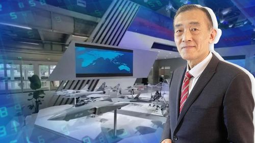 歼-20战斗机在巴黎航展展出