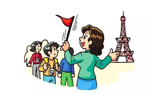 一名大学生正在与导游交涉