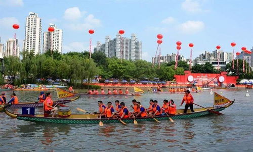 湖南汨罗江国际龙舟邀请赛现场照片