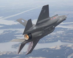 F-35隐形战斗机飞行画面