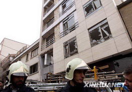 德黑兰市区爆炸后现场照片