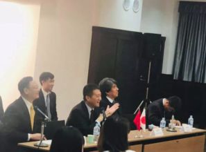 中国外交部发言人陆慷发言现场