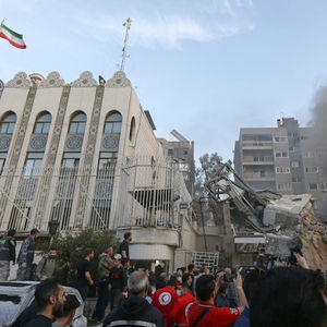 伊朗国家电视台大楼遭袭现场