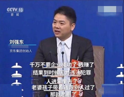 刘强东在会议上讲话的照片