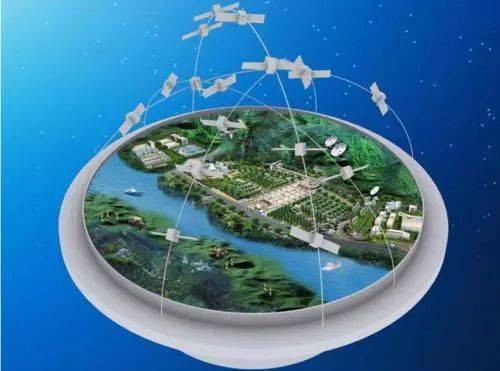 低轨卫星运行示意图