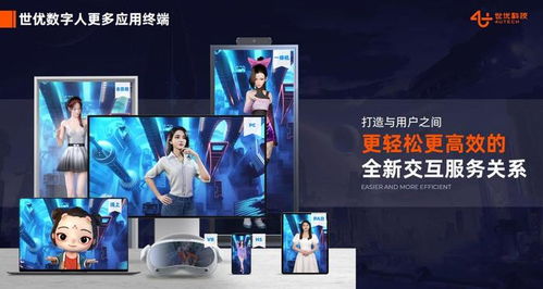 未来AI数字人应用场景概念图