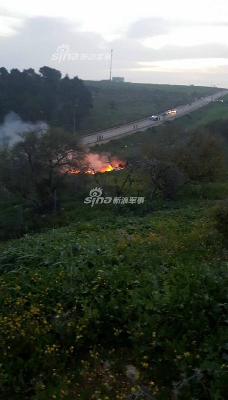 伊朗军方击落以色列无人机现场图片