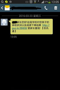 手机收到诈骗短信示意图