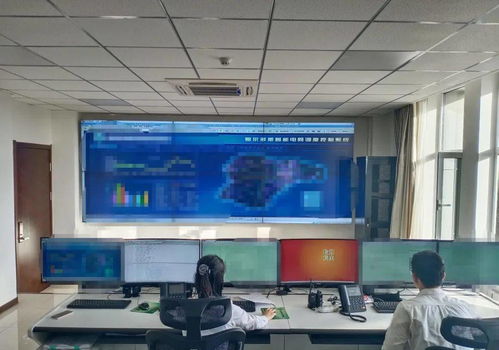 智能电网控制中心大屏幕显示实时数据图