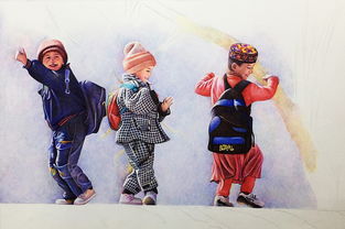 新疆小朋友在广场上跳舞