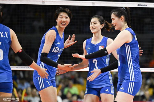 中国女排主攻手吴梦洁扣球瞬间