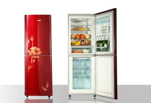 打折的冰箱和空调展示在促销广告中