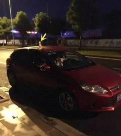 网约车停在学校门口