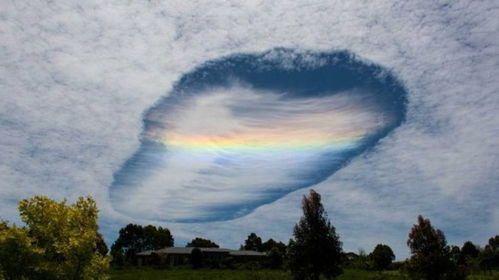 大连天空出现‘窟窿云’，网友：难道是外星人留下的通道？