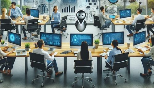 程序员在办公室调试AI模型代码