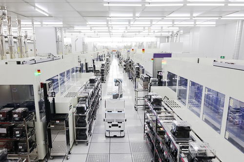 碳化硅晶圆生产线实景图