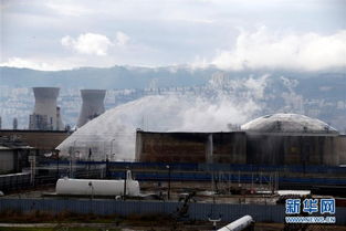 海法炼油厂火灾现场