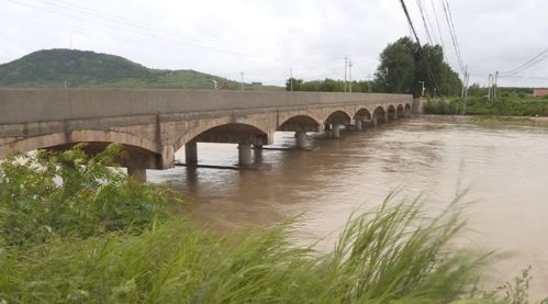 暴雨中的湖南龙山街道