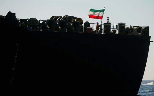 伊朗国旗与核设施背景图