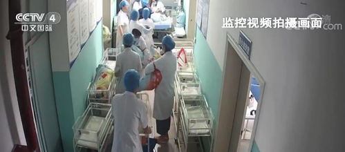 新生儿被医护人员从手术台抱起送往保温箱