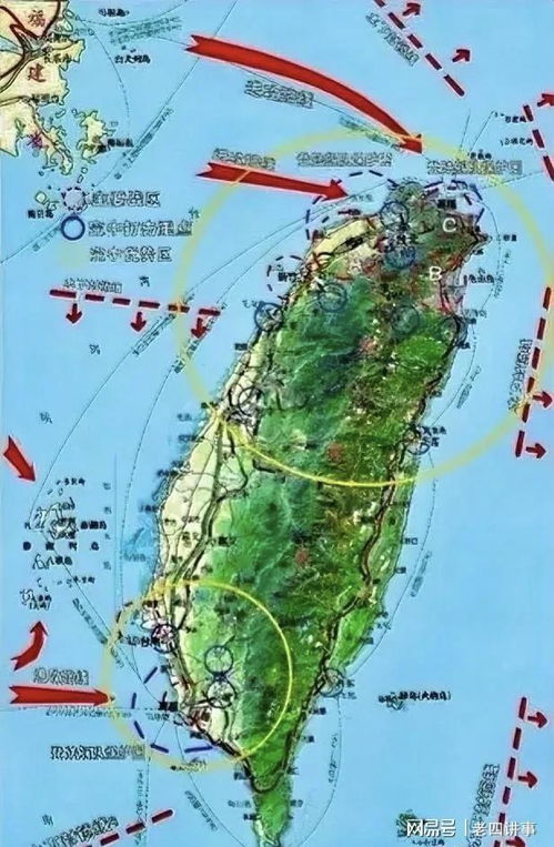 台海局势紧张时事地图分析图