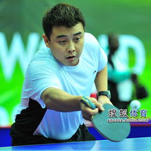 王皓在乒乓球比赛中的精彩瞬间