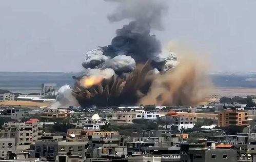 以色列国防部总部爆炸后航拍画面