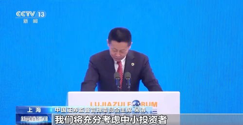 吴清在陆家嘴论坛发言