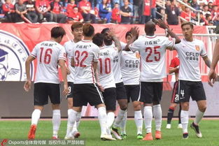 盐城队庆祝进球