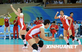 中国女排庆祝胜利