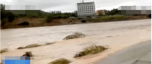 南召县暴雨积水路段实景