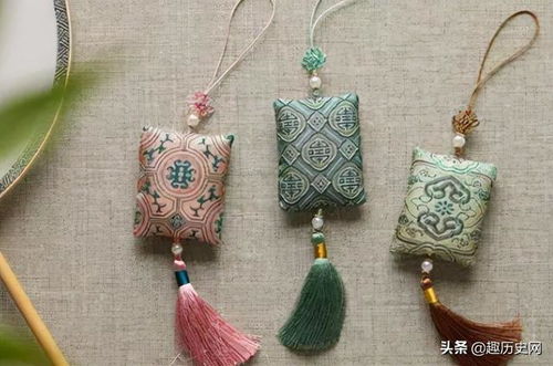 古代香囊设计精巧带有香味适合夏季使用