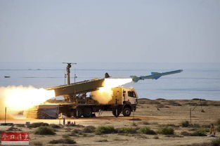 伊朗军方进行导弹发射演习