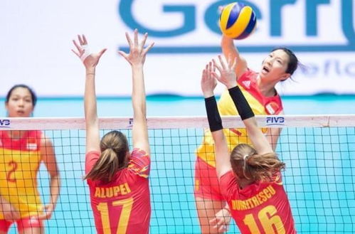 中国女排队员吴梦洁扣球瞬间