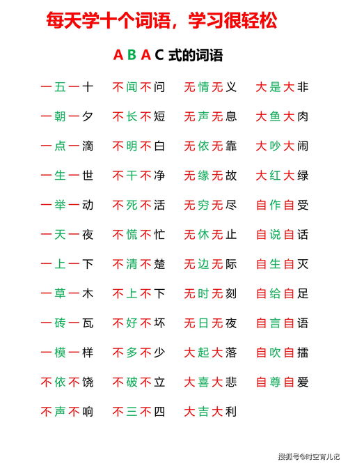 不同风格的ABB式名字对比图