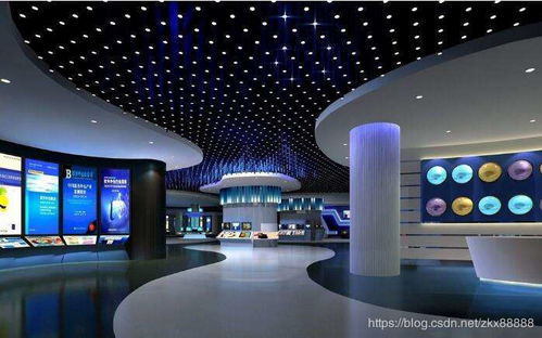 展示虚拟现实购物技术的展台