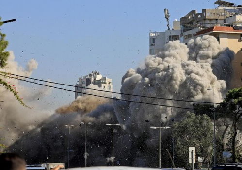 以军空袭现场图片