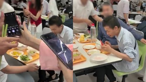 韦东奕食堂被围堵拍摄引热议 人民日报发声：请留点空间