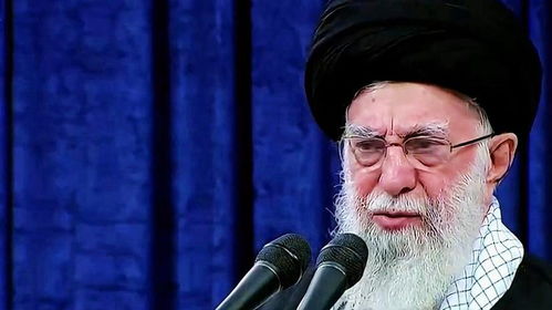 哈梅内伊发表讲话画面