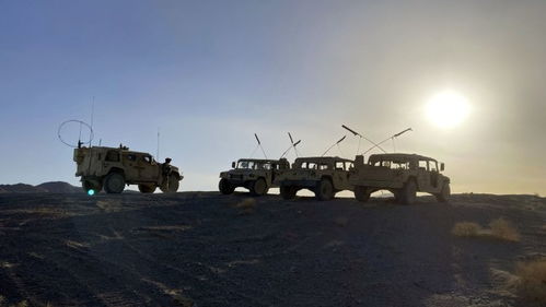 实战演习中有人无人协同作战场景