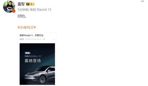 小米YU7能否撼动Model Y的霸主地位？真实体验告诉你答案