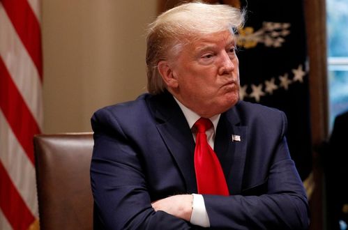 特朗普在椭圆形办公室讲话照片