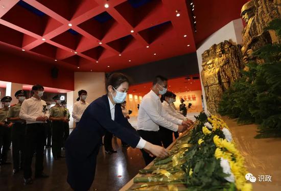 卢沟桥抗战纪念仪式现场